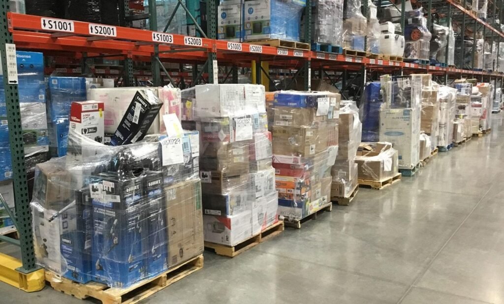 Amazon return pallets ready for resale